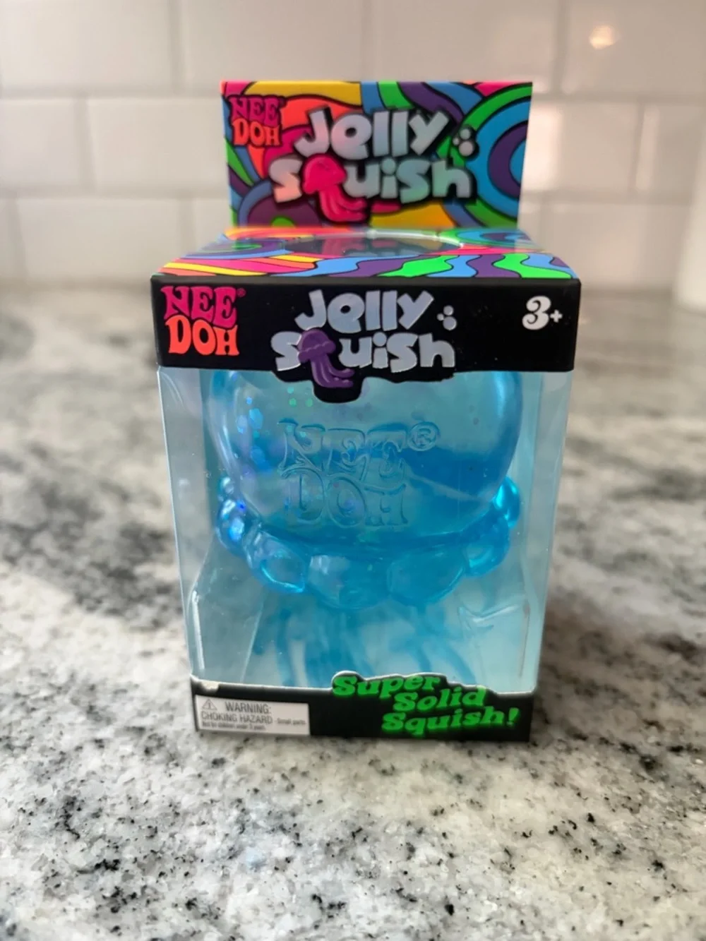 NEE DOH Jelly Squish Squid BLUE 💙 Sealed Viral squishy toy NeeDoh NEW in box RTS